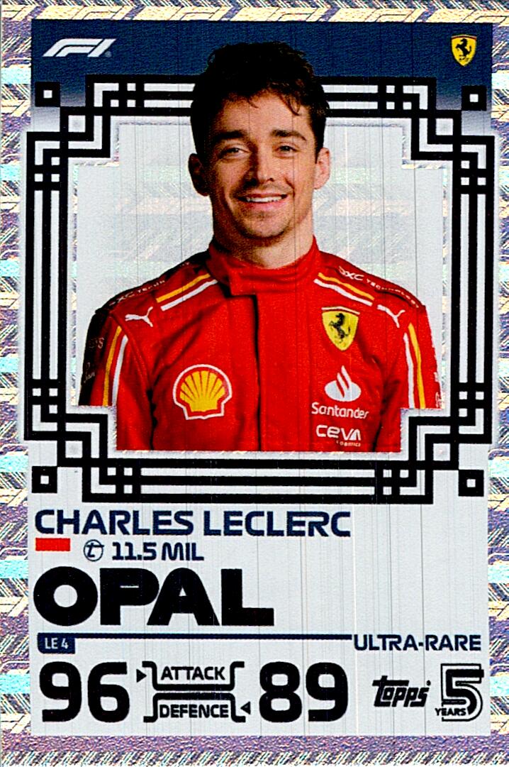 TOPPS TURBO ATTAX 2024 CHARLES LECLERC OPAL LE4