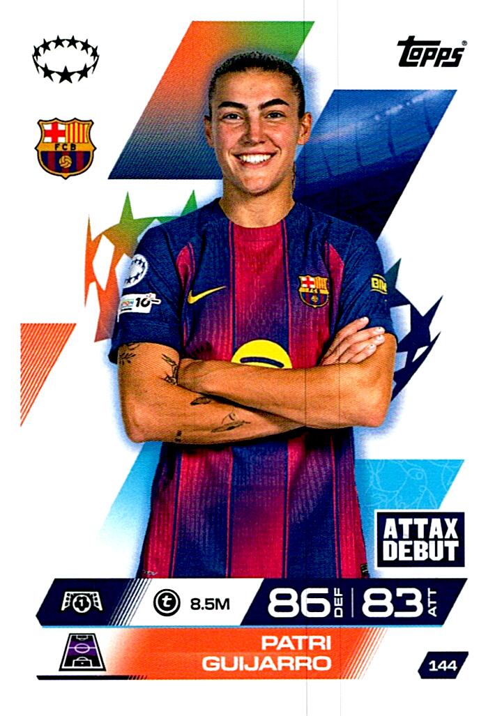 TOPPS MATCH ATTAX EXTRA 2025/26 PATRI GUIJARRO Nº144