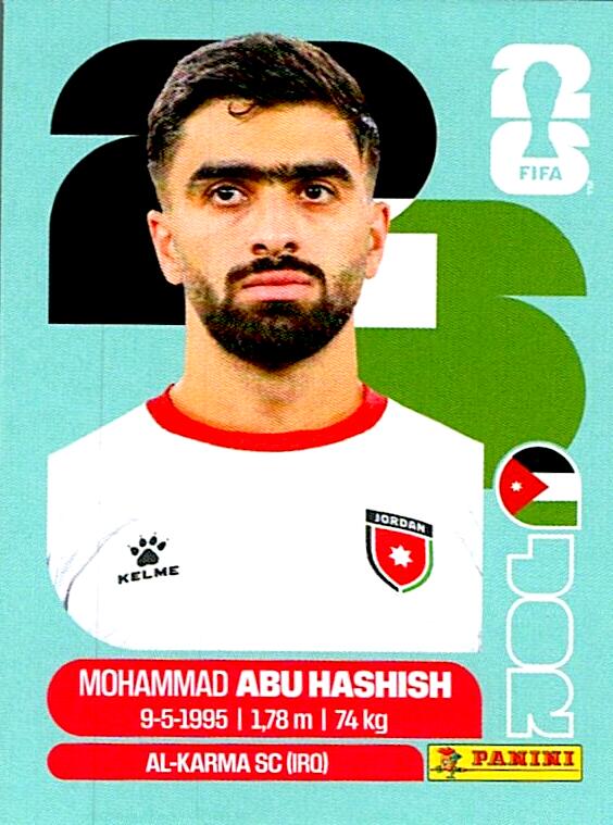 STICKERS FIFA WORLD CUP 2026 MOHAMMAD ABU HASHISH NºJOR 4