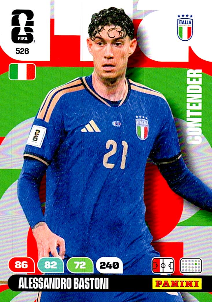 ADRENALYN WORLD CUP 2026 ALESSANDRO BASTONI ITALY Nº526
