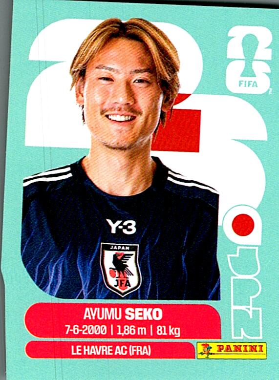STICKERS FIFA WORLD CUP 2026 AYUMU SEKO NºJPN 4