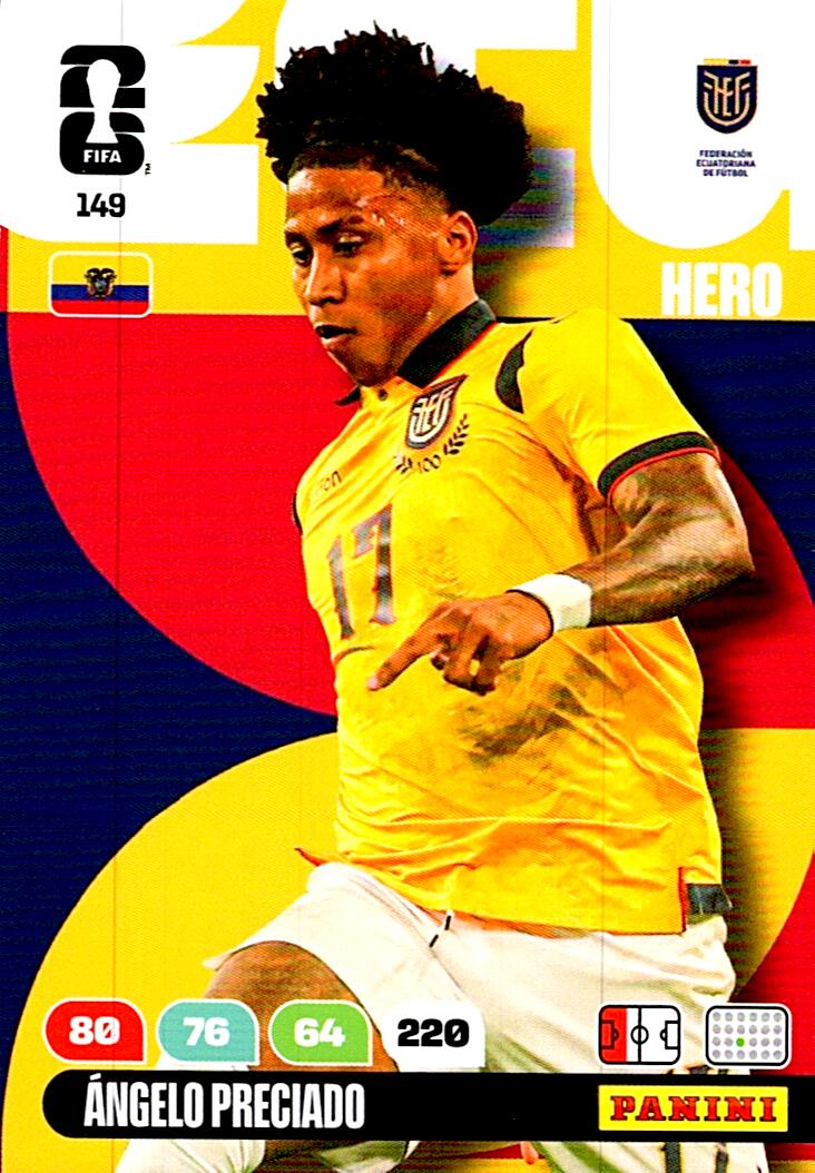 ADRENALYN WORLD CUP 2026 ANGELO PRECIADO ECUADOR Nº149