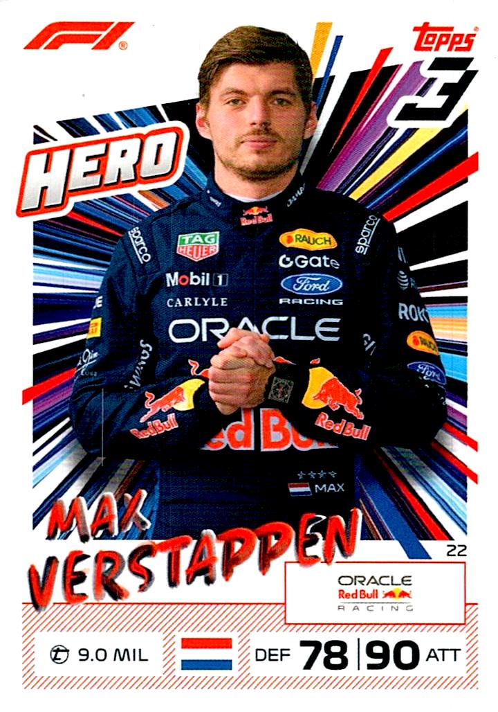 TURBO ATTAX FORMULA 1 2026 MAX VERSTAPPEN Nº22