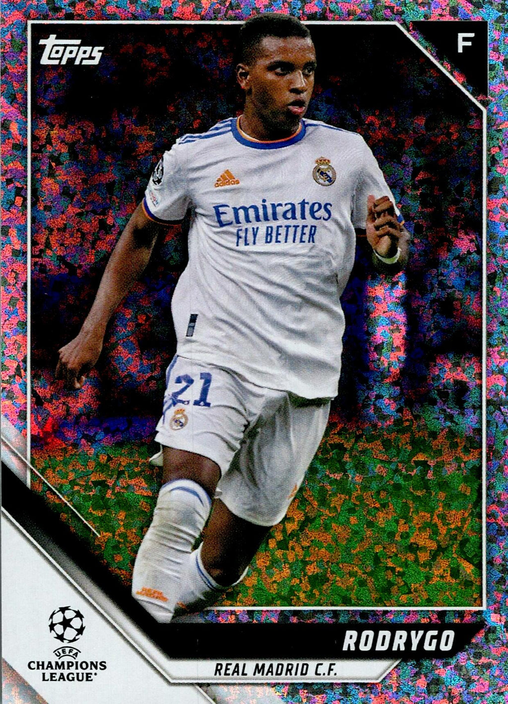 TOPPS UCL 2021/2022 RODRYGO SPECKLE FOIL Nº161