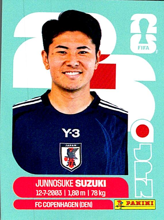 STICKERS FIFA WORLD CUP 2026 JUNNOSUKE SUZUKI NºJPN 5