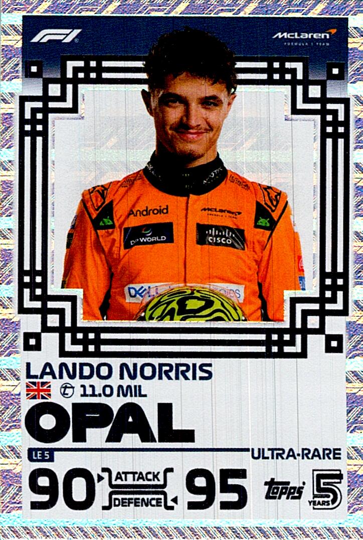 TOPPS TURBO ATTAX 2024 LANDO NORRIS OPAL LE5
