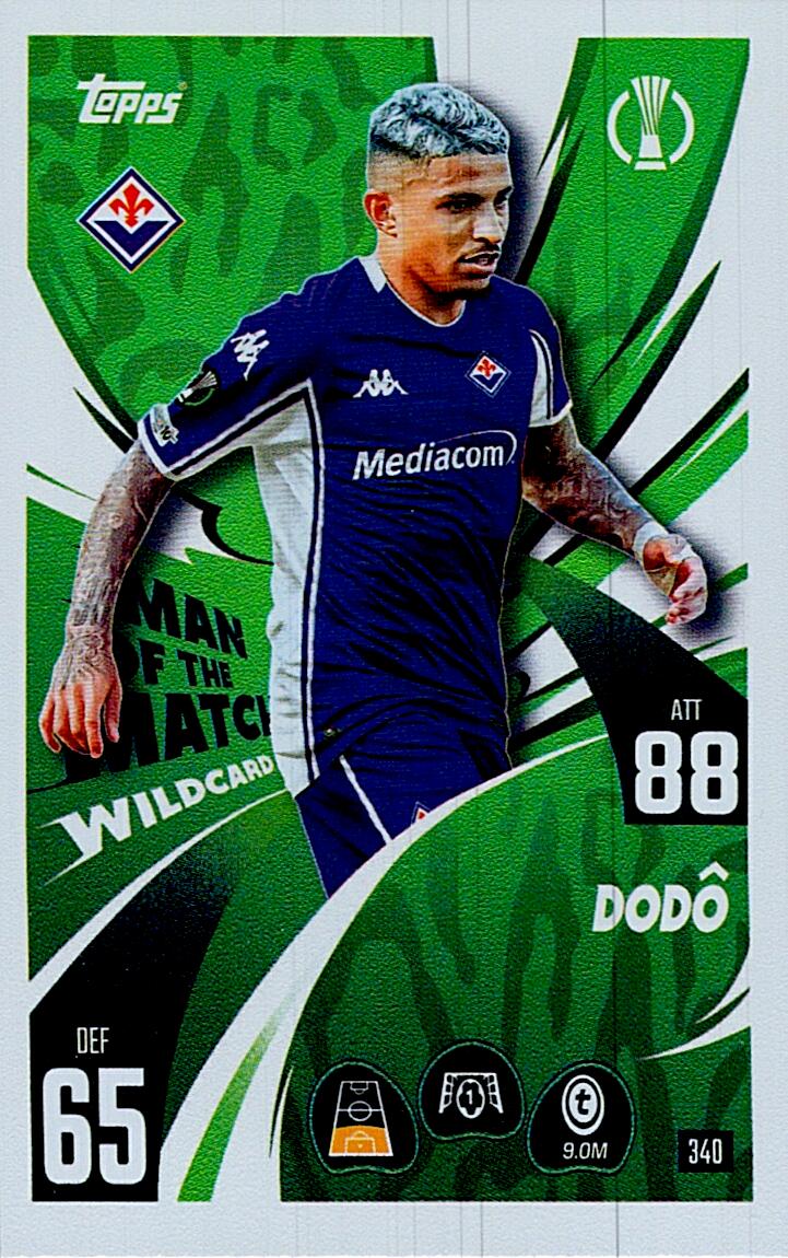 MATCH ATTAX CHAMPIONS LEAGUE 2025/2026 DODO MAN OF THE MATCH Nº340