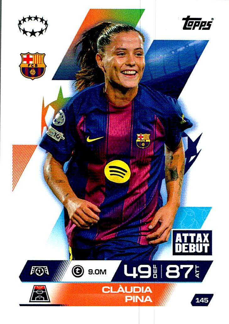 TOPPS MATCH ATTAX EXTRA 2025/26 CLAUDIA PINA Nº145