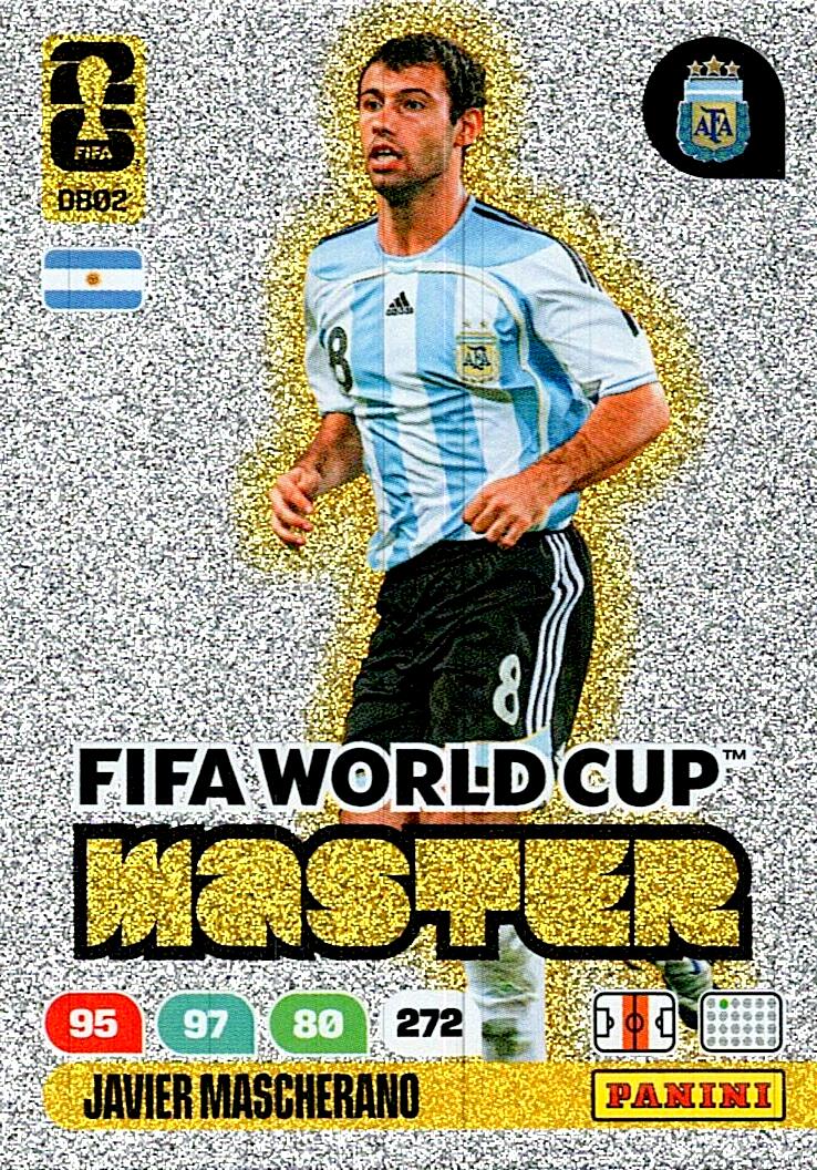 ADRENALYN WORLD CUP 2026 JAVIER MASCHERANO NºDB02