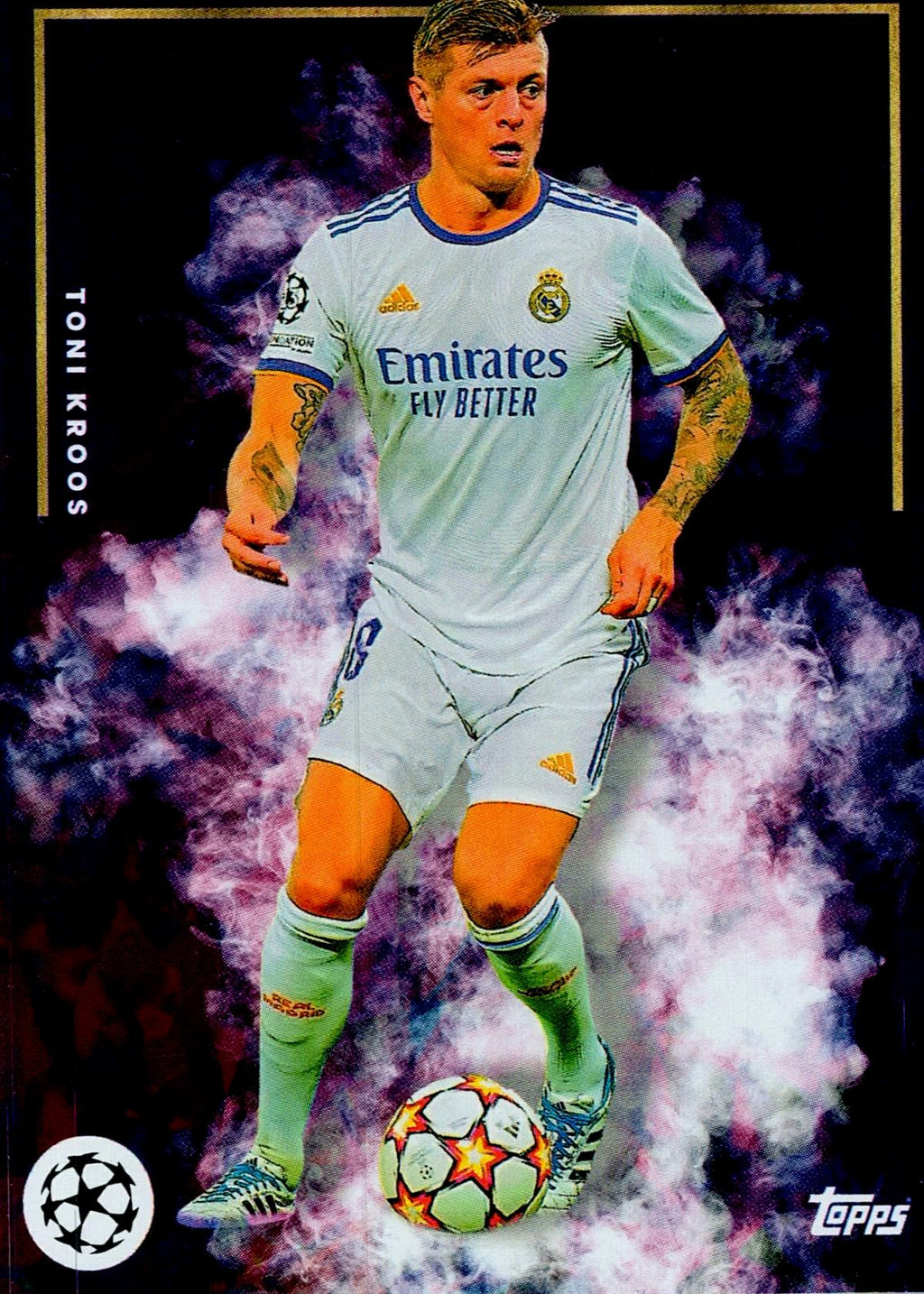 TOPPS UEFA CHAMPIONS LEAGUE 2022 TONI KROOS PURPLE