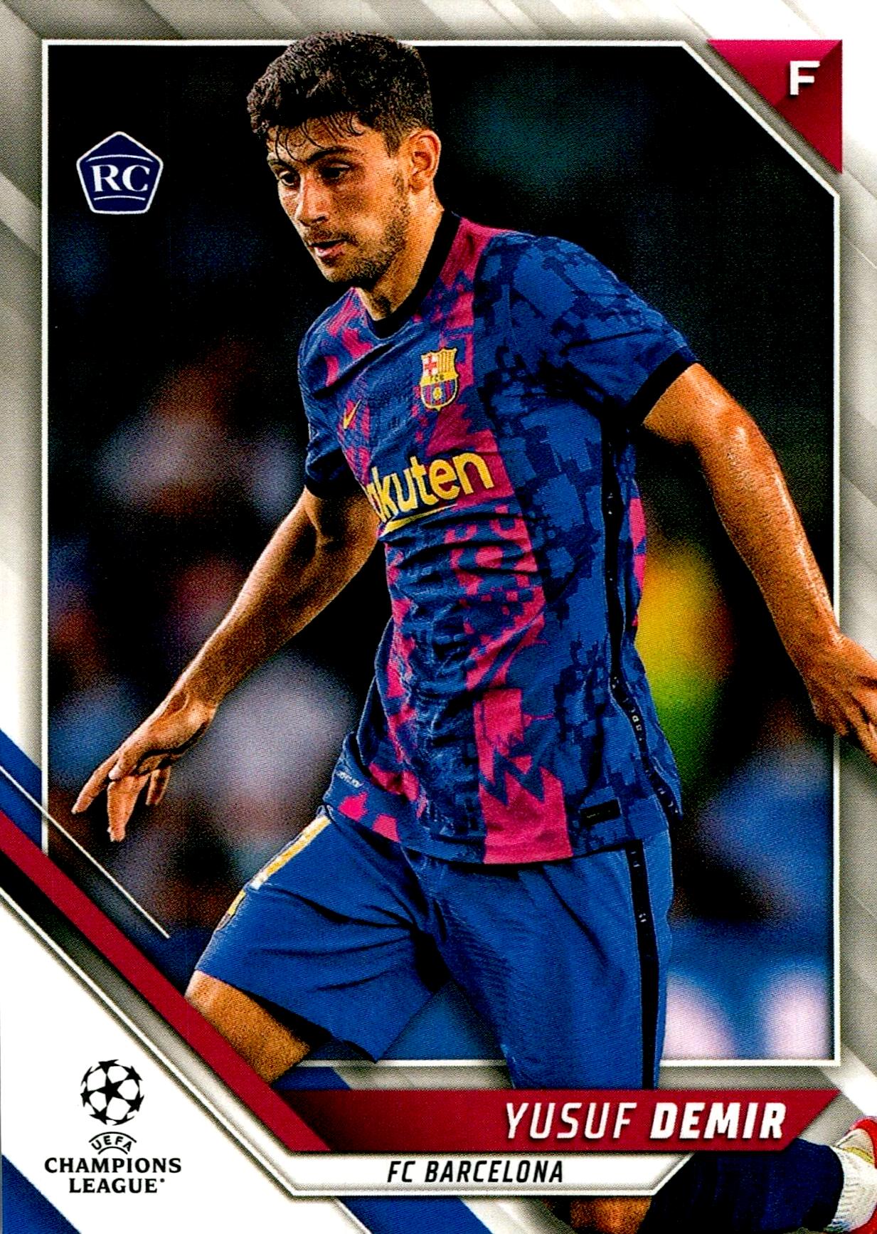 TOPPS UEFA CHAMPIONS LEAGUE 2021/2022 YUSUF DEMIR Nº140 ROOKIE