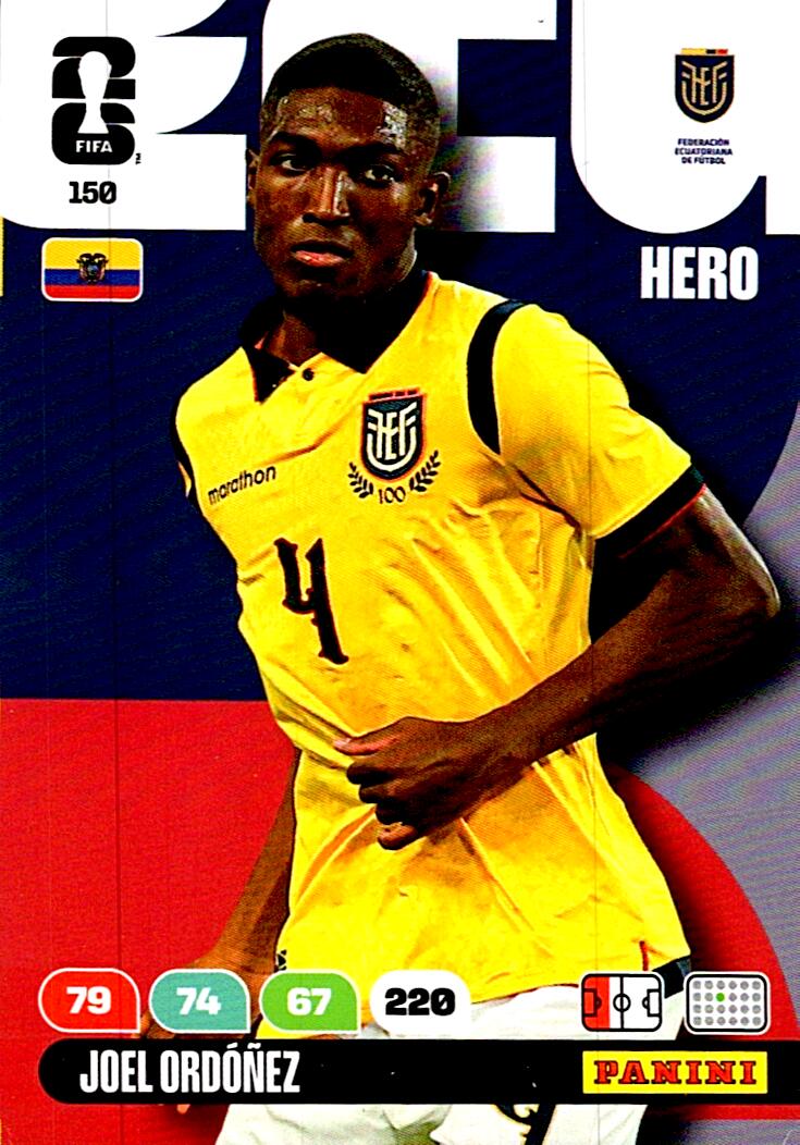 ADRENALYN WORLD CUP 2026 JOEL ORDOÑEZ ECUADOR Nº150