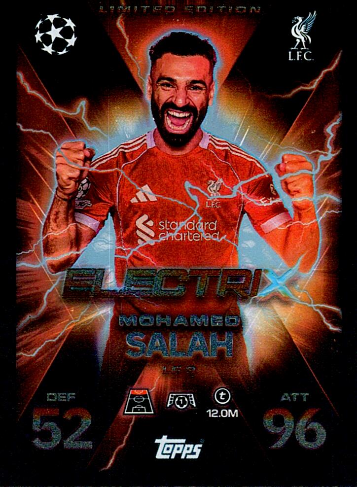 TOPPS MATCH ATTAX EXTRA 2025/26 MOHAMED SALAH LIMITED EDITION NºLE3