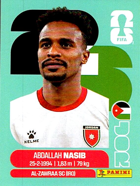 STICKERS FIFA WORLD CUP 2026 ABDALLAH NASIB NºJOR 6