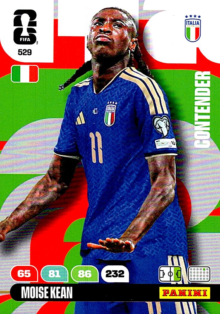 ADRENALYN WORLD CUP 2026 MOISE KEANE ITALY Nº529