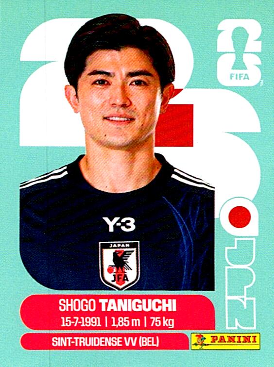 STICKERS FIFA WORLD CUP 2026 SHOGO TANIGUCHI NºJPN 6