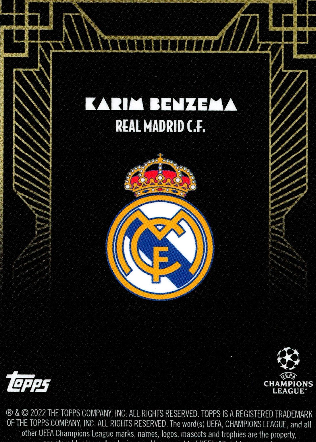 TOPPS DECO UCL 2021/2022 BENZEMA