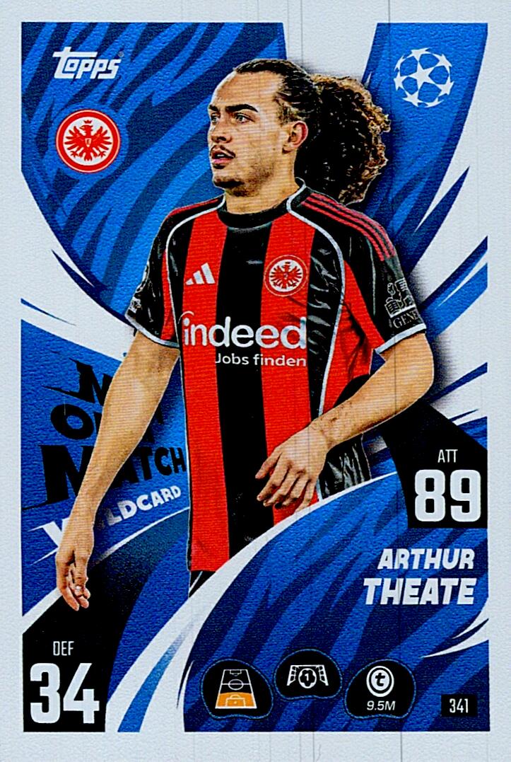 MATCH ATTAX CHAMPIONS LEAGUE 2025/2026 THEATE MAN OF THE MATCH Nº341