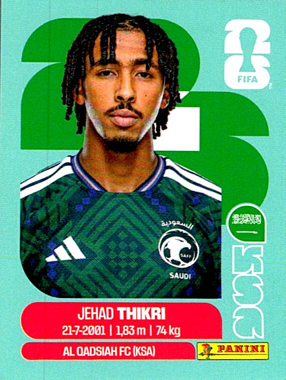 STICKERS FIFA WORLD CUP 2026 JEHAD THIKRI NºKSA 6