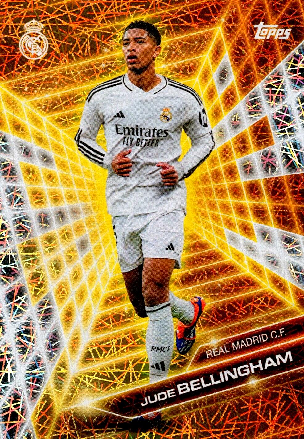 FAN SET REAL MADRID 2024/25 JUDE BELLINGHAM GOLDEN FUTURE ELECTRIC PARALLEL NºGF-2