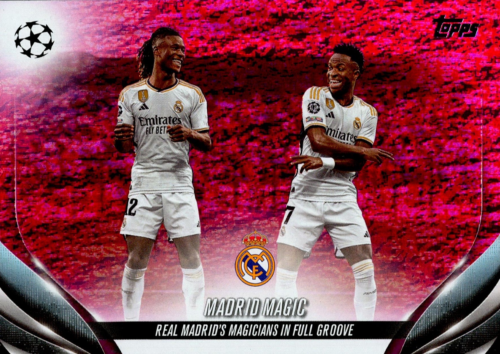 TOPPS UEFA CHAMPIONS LEAGUE 2023/2024 MADRID MAGIC PINK PARALLEL Nº18