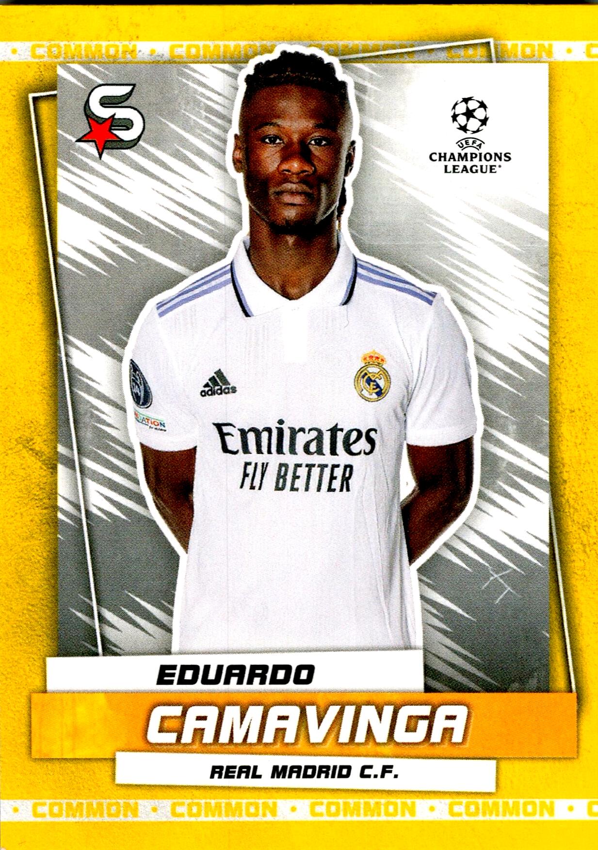 TOPPS SUPERSTAR UCL 2023 CAMAVINGA Nº41 YELLOW