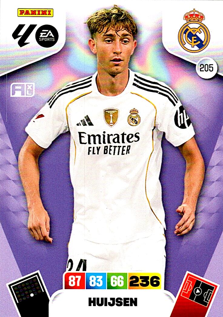 ADRENALYN LA LIGA 2025/2026 HUIJSEN REAL MADRID Nº205
