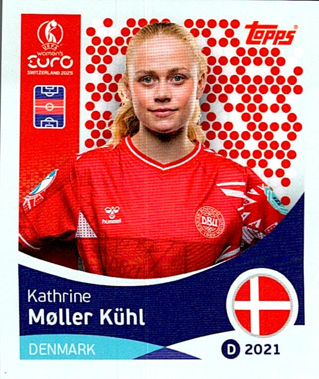 TOPPS WOMEN´S EURO SWITZERLAND 2025 KATHRINE MOLLER KÜHL Nº215