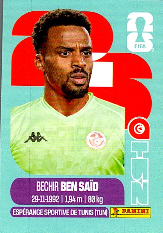 STICKERS FIFA WORLD CUP 2026 BECHIR BEN SAÏD NºTUN 2