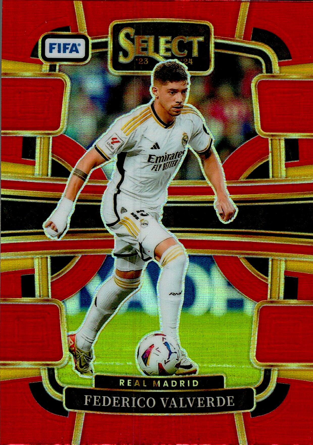 PANINI SELECT FIFA 2023/2024 FEDERICO VALVERDE RED Nº29