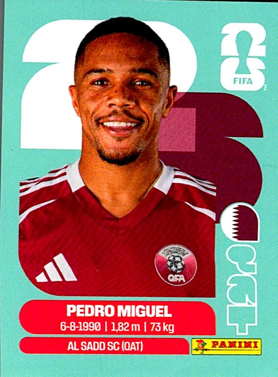 STICKERS FIFA WORLD CUP 2026 PEDRO MIGUEL NºQAT 7