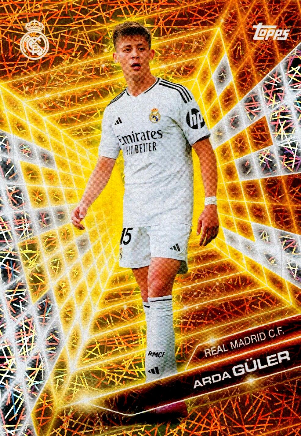 FAN SET REAL MADRID 2024/25 ARDA GÜLER GOLDEN FUTURE ELECTRIC PARALLEL NºGF-3