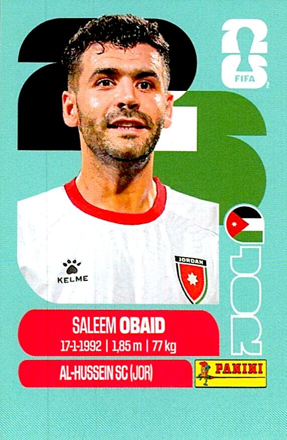 STICKERS FIFA WORLD CUP 2026 SALEEM OBAID NºJOR 7