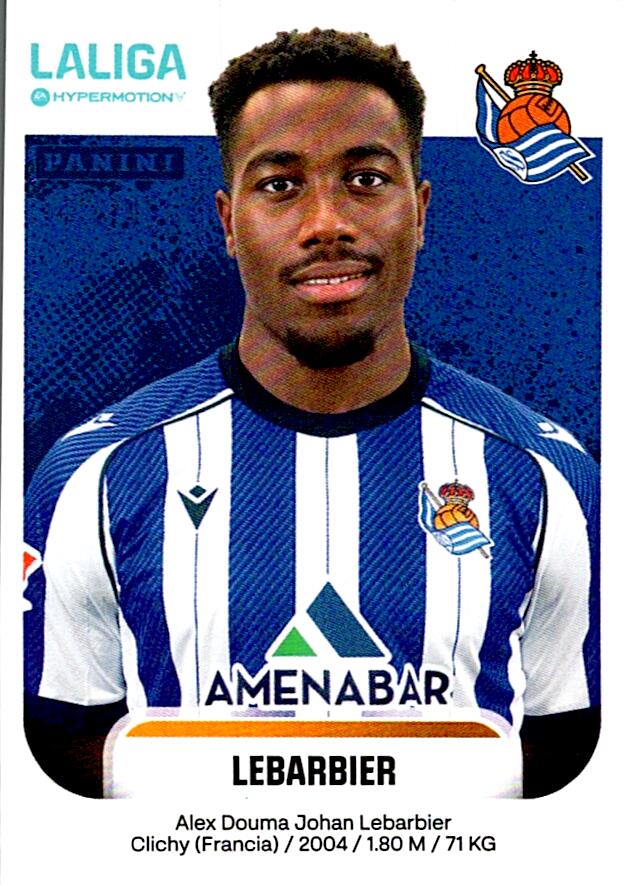 LALIGA HYPERMOTION 2025-26 LEBARBIER REAL SOCIEDAD B Nº356