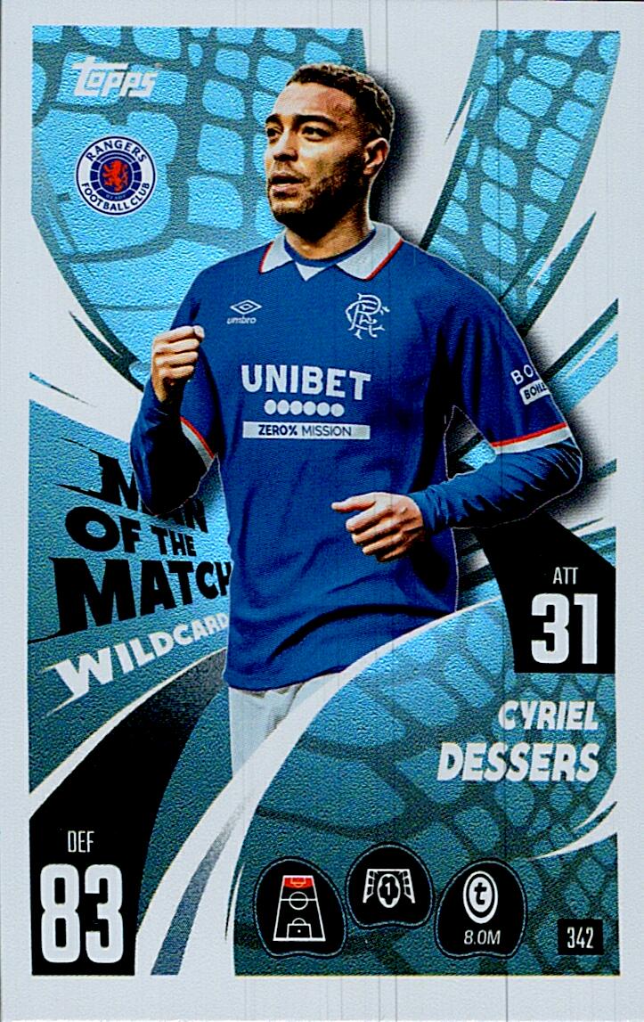 MATCH ATTAX CHAMPIONS LEAGUE 2025/2026 DESSERS MAN OF THE MATCH Nº342