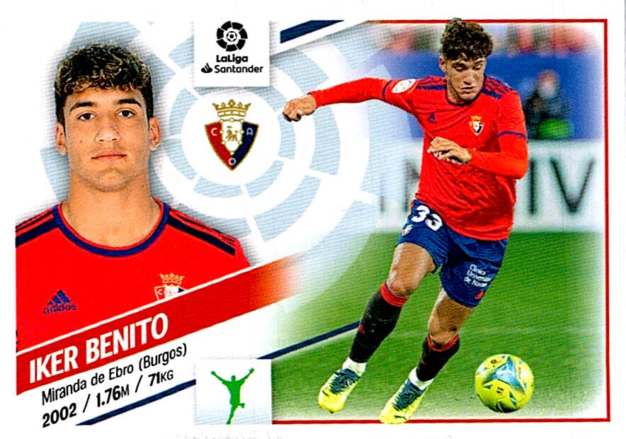 Cromo Liga Este 2022/2023 IKER BENITO CA OSASUNA Nº17B