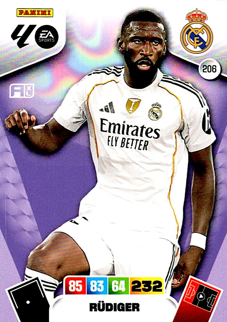ADRENALYN LA LIGA 2025/2026 RÜDIGER REAL MADRID Nº206