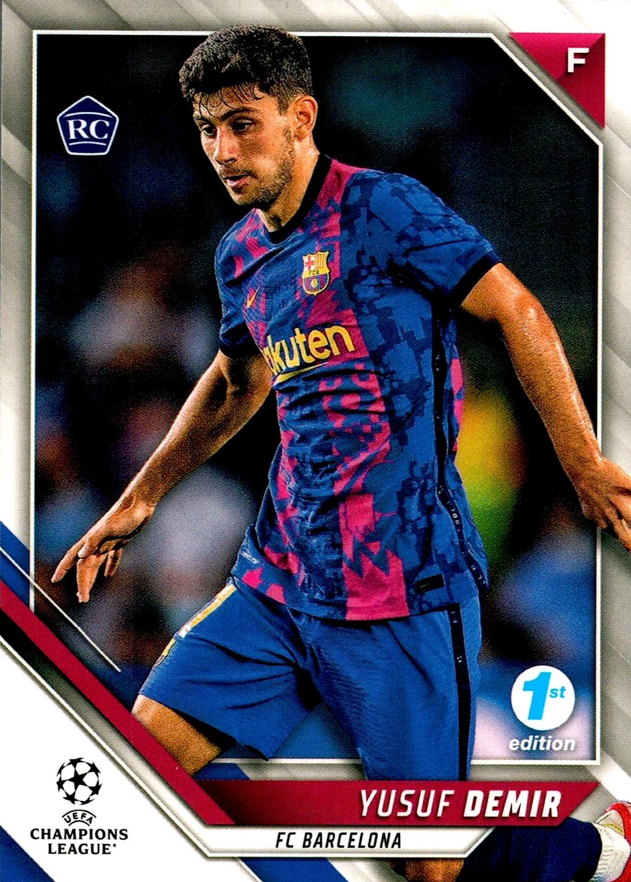 TOPPS UEFA CHAMPIONS LEAGUE 2021/2022 YUSUF DEMIR Nº140 ROOKIE 1ST