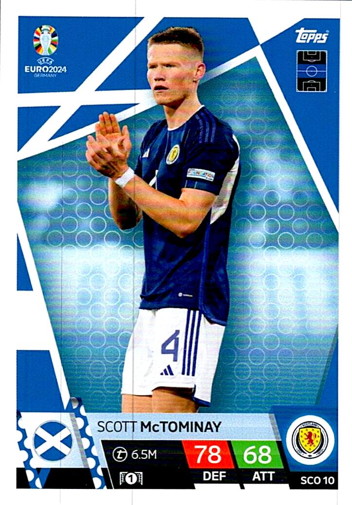 TOPPS MATCH ATTAX UEFA EURO 2024 SCOTT McTOMINAY ESCOCIA NºSCO10