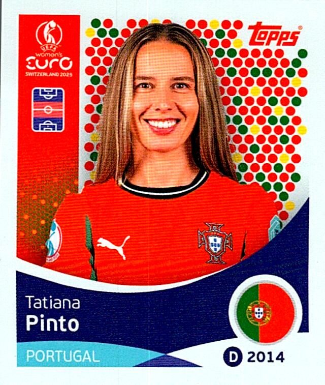 TOPPS WOMEN´S EURO SWITZERLAND 2025 TATIANA PINTO Nº120