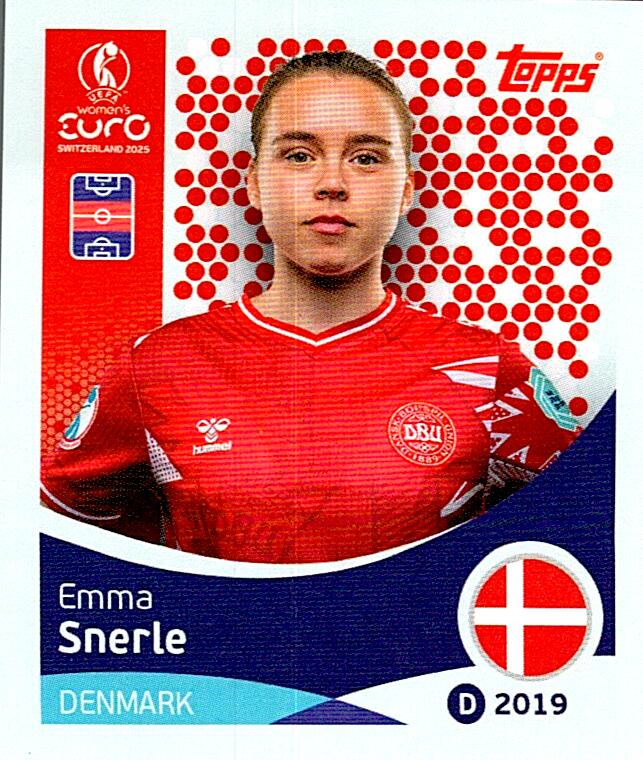 TOPPS WOMEN´S EURO SWITZERLAND 2025 EMMA SNERLE Nº216