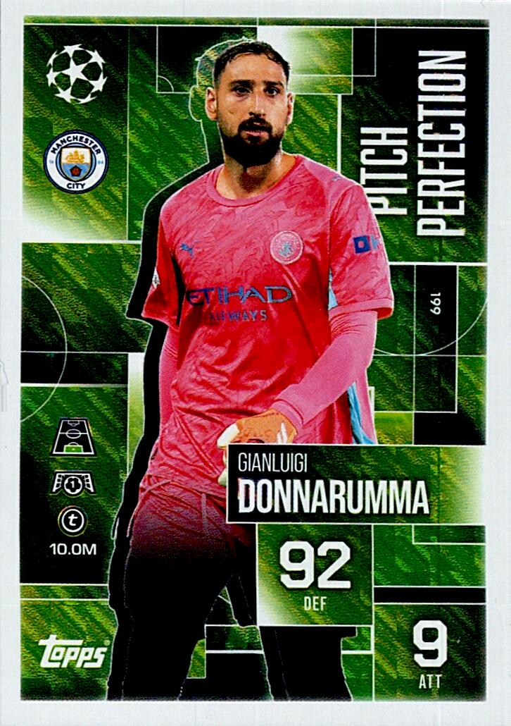 TOPPS MATCH ATTAX EXTRA 2025/26 GIANLUIGI DONNARUMMA PITCH PERFECTION Nº199