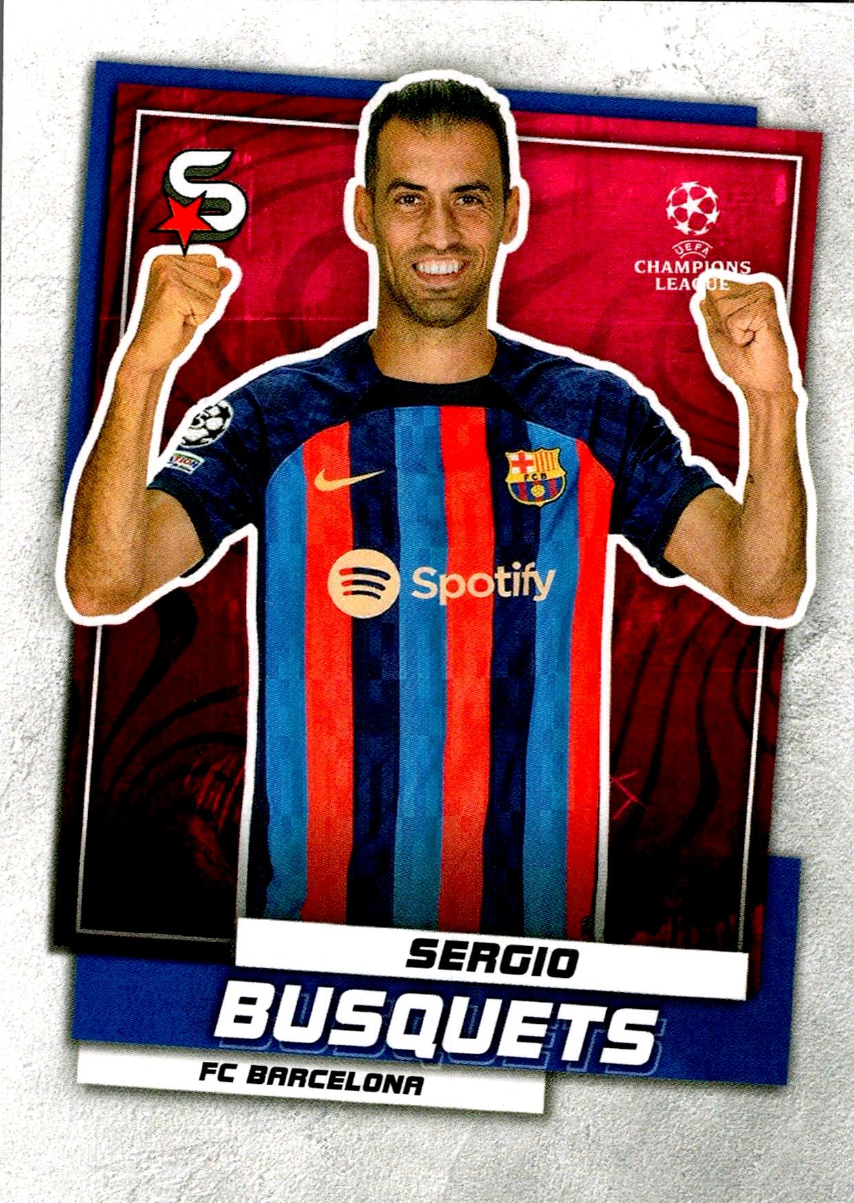 TOPPS SUPER STARS UCL 2022/2023 SERGIO BUSQUETS Nº48