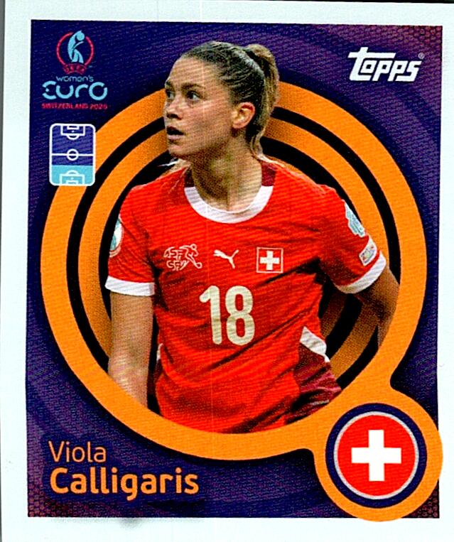 TOPPS WOMEN´S EURO SWITZERLAND 2025 VIOLA CALLIGARIS Nº29