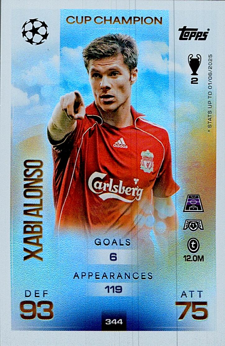 MATCH ATTAX CHAMPIONS LEAGUE 2025/2026 XABI ALONSO CUP CHAMPION Nº344