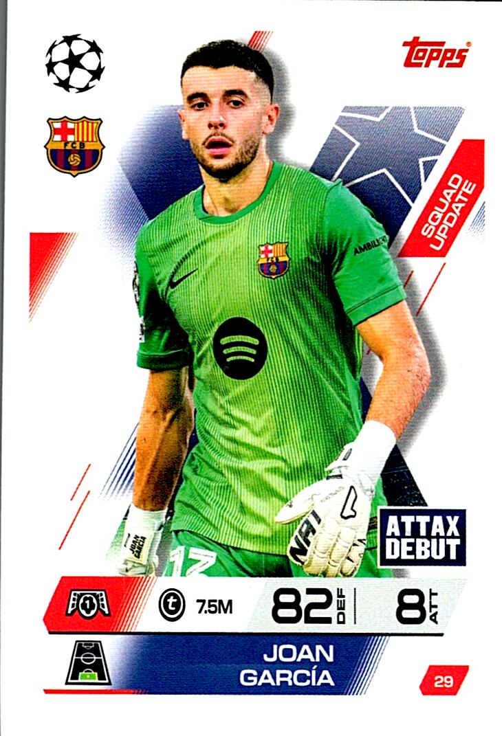 TOPPS MATCH ATTAX EXTRA 2025/26 JOAN GARCIA Nº29