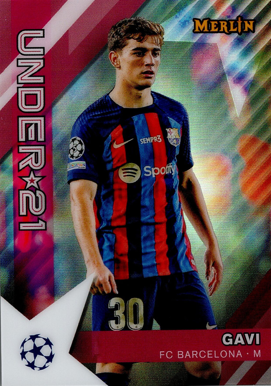 TOPPS MERLÍN UCL 2022/2023 GAVI UNDER 21 NºU21-6