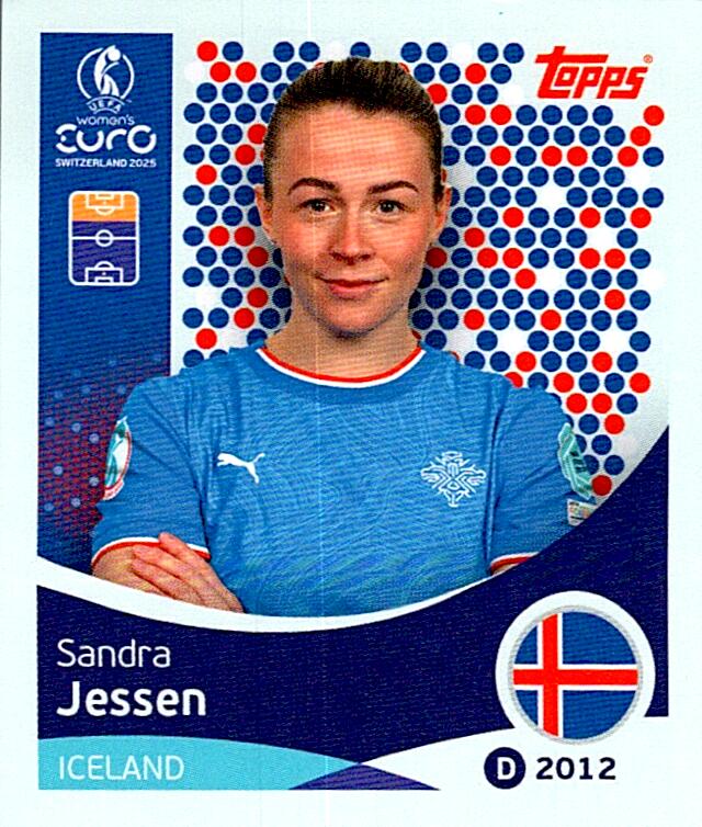 TOPPS WOMEN´S EURO SWITZERLAND 2025 SANDRA JESSEN Nº73