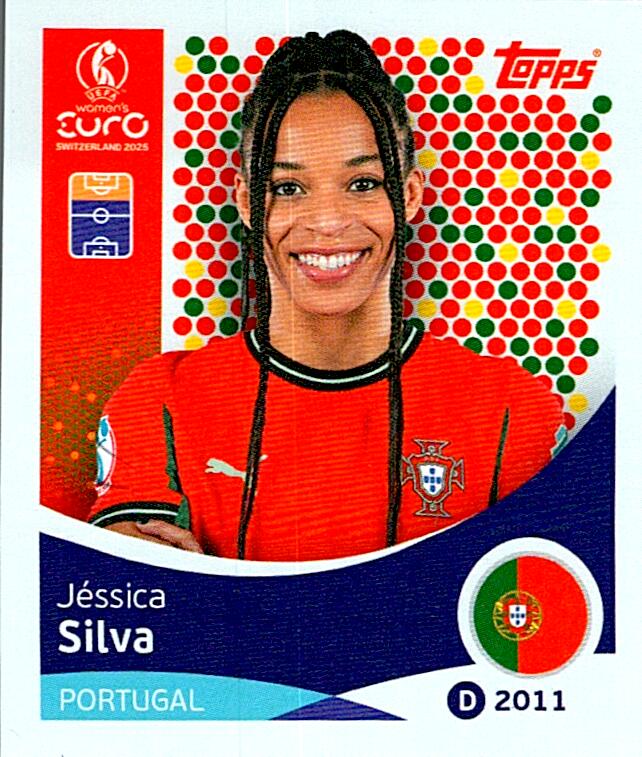 TOPPS WOMEN´S EURO SWITZERLAND 2025 JÉSSICA SILVA Nº121