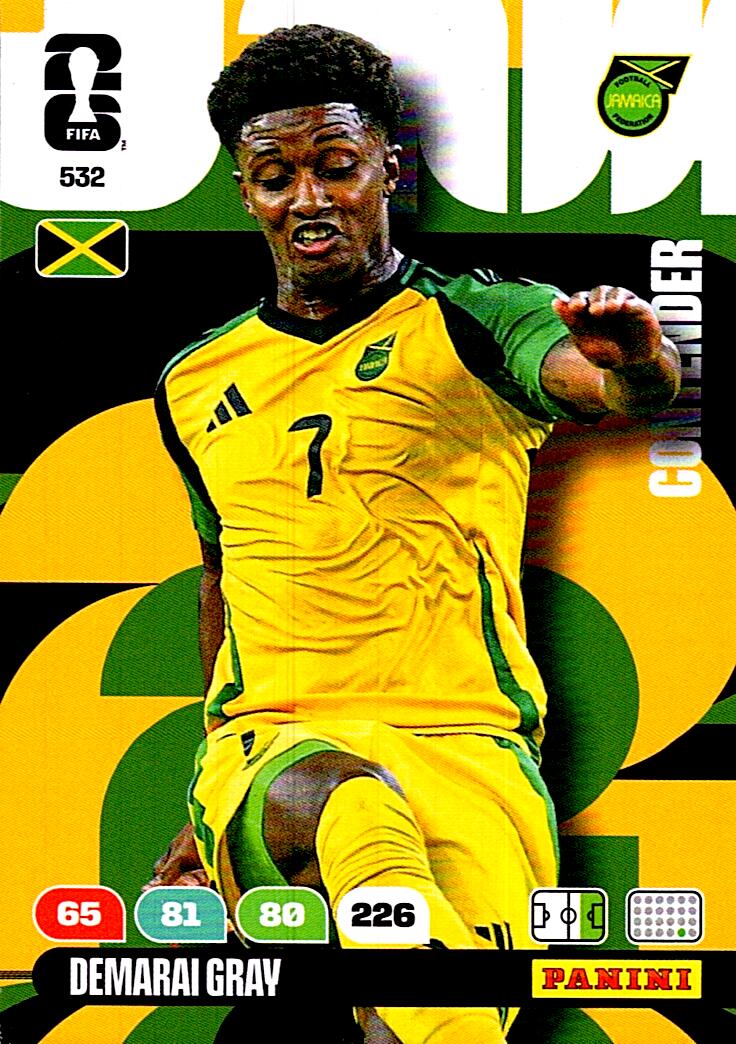 ADRENALYN WORLD CUP 2026 DEMARAI GRAY JAMAICA Nº532